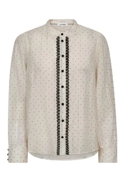 Co´Couture Bluser & Skjorter|Ammevenligt Tøj<Dallycc Dot Shirt 45008