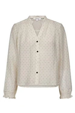 Co´Couture Bluser & Skjorter|Ammevenligt Tøj<Dallycc Dot V-Shirt 45007