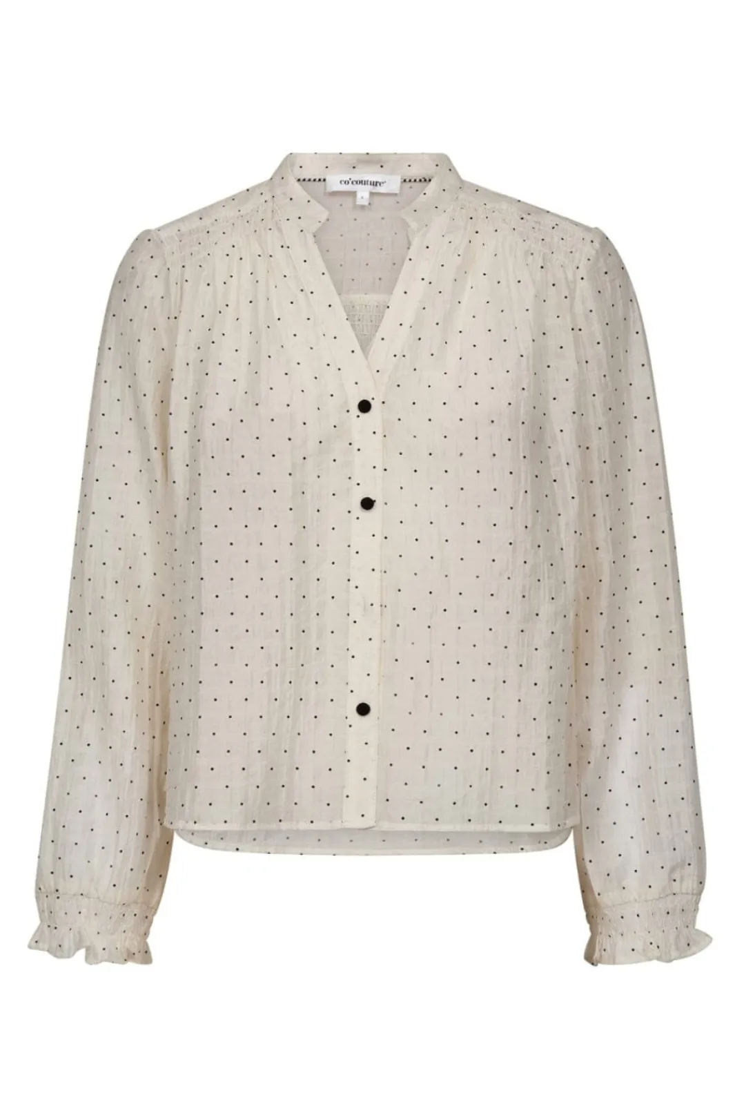Co´Couture Bluser & Skjorter|Ammevenligt Tøj<Dallycc Dot V-Shirt 45007