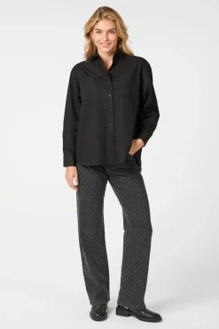 Outlet Dalma C Poplin Shirt 164332 Bluser & Skjorter|Ammevenligt Tøj