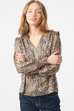 Hot Davina Pattern Blouse 166259 Bluser & Skjorter