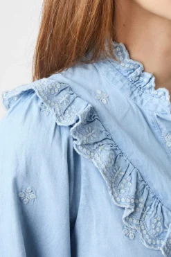 Neo Noir Bluser & Skjorter|Ammevenligt Tøj<Degas Denim Blouse 166229