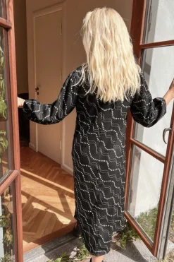Online Delfina Flower Stripe Dress Kjoler