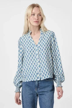 Discount Delsie Print Blouse 166222 Bluser & Skjorter|Ammevenligt Tøj