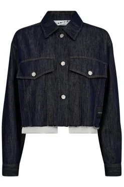 Haute L'Amitié Sæt 🛍️|Bluser & Skjorter<Denim Cargo Crop Shirt HL10318