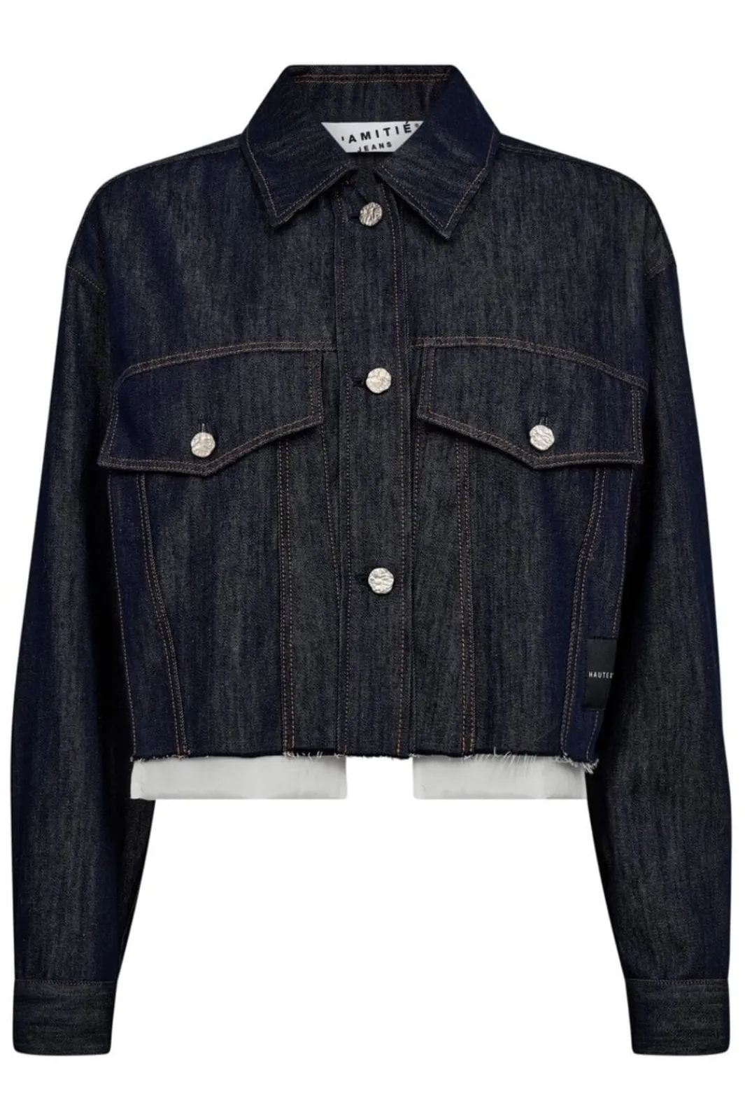 Haute L'Amitié Sæt 🛍️|Bluser & Skjorter<Denim Cargo Crop Shirt HL10318
