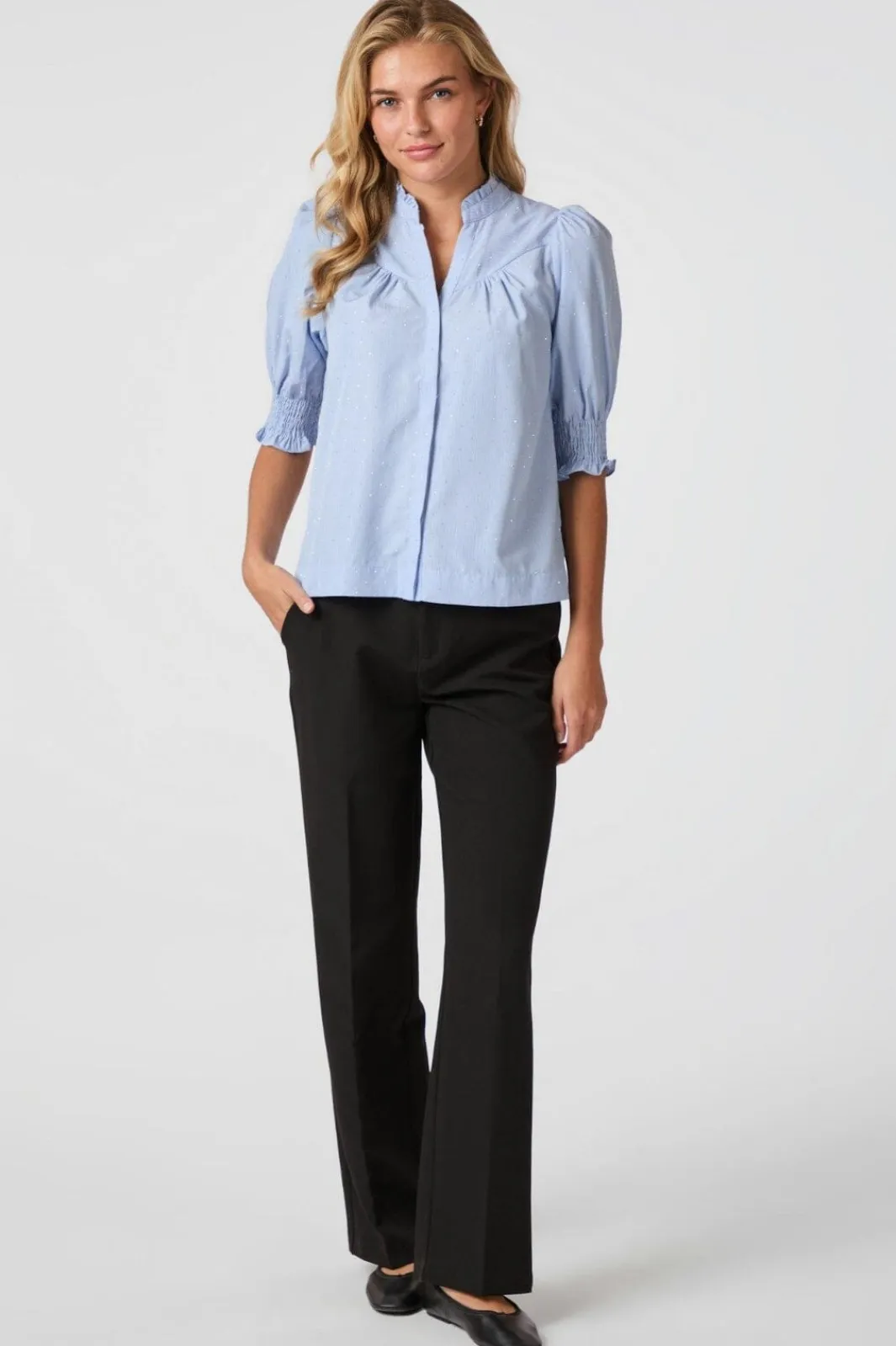 Neo Noir Bluser & Skjorter|Ammevenligt Tøj<Diana B Stripe Stone Blouse 164327