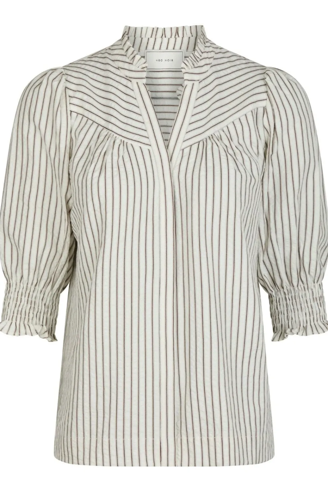 Neo Noir Bluser & Skjorter<Diana Crepe Stripe Blouse 165203