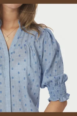 Diana Dobby S Blouse 167750 Bluser & Skjorter