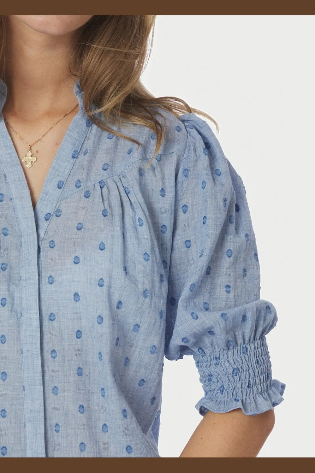 Diana Dobby S Blouse 167750 Bluser & Skjorter