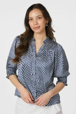 Neo Noir Bluser & Skjorter|Ammevenligt Tøj<Diana Vibrant Dot Blouse 163423