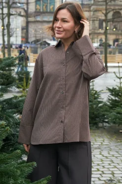Neo Noir Bluser & Skjorter|Ammevenligt Tøj<Dita Striped Line Shirt 166888