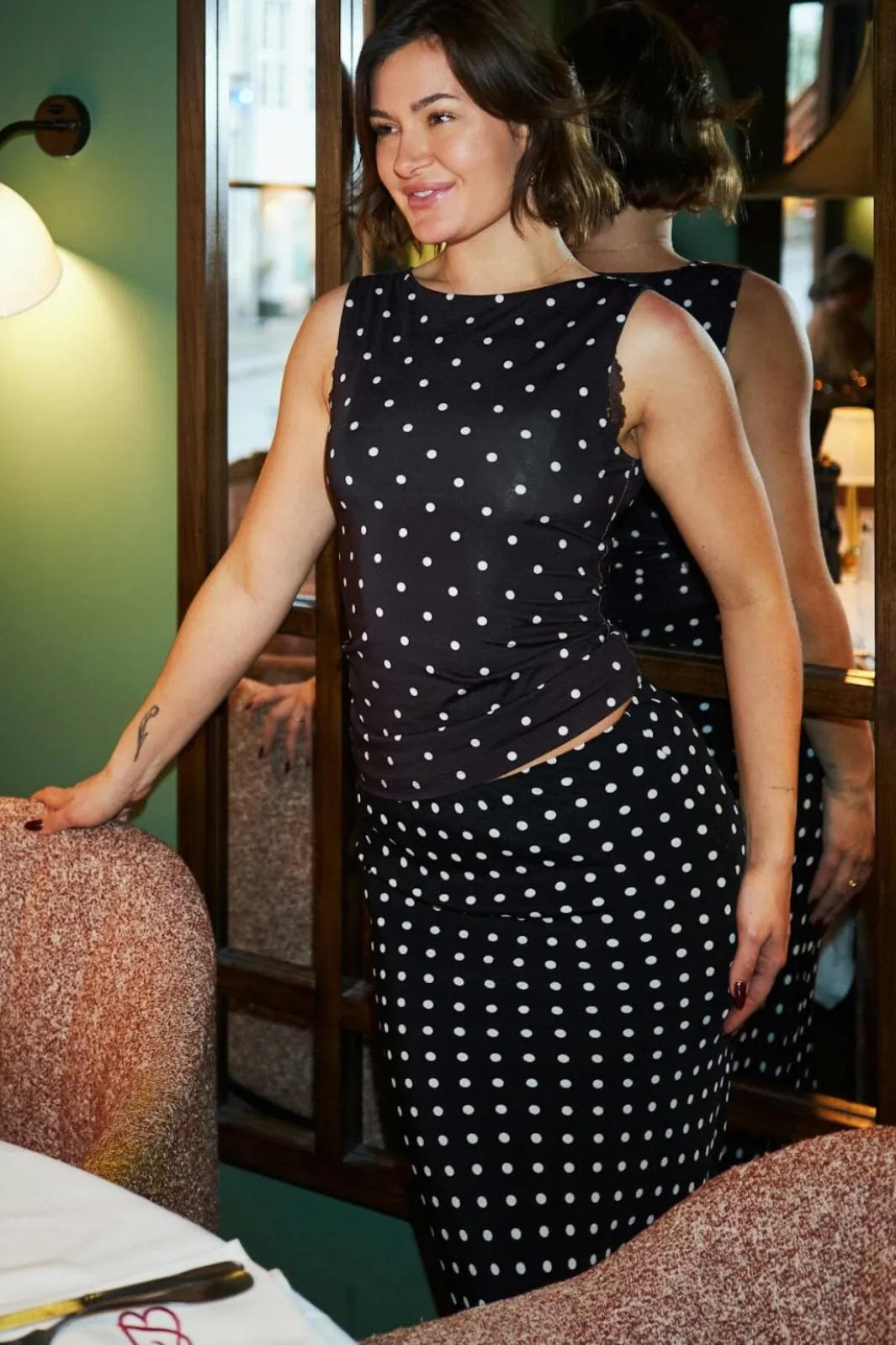 Neo Noir T-Shirts & Toppe<Ditty Jersey Dot Top 167487