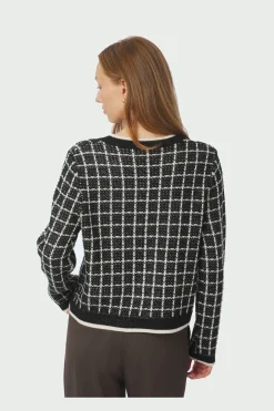 Neo Noir Cardigans|Ammevenligt Tøj<Doro Stitch Knit Cardigan 164513