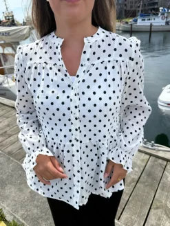 Discount Dot Blouse 127510B Bluser & Skjorter|Ammevenligt Tøj