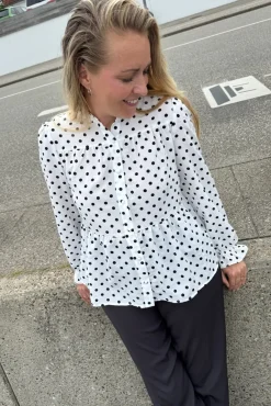 Discount Dot Blouse 127510B Bluser & Skjorter|Ammevenligt Tøj