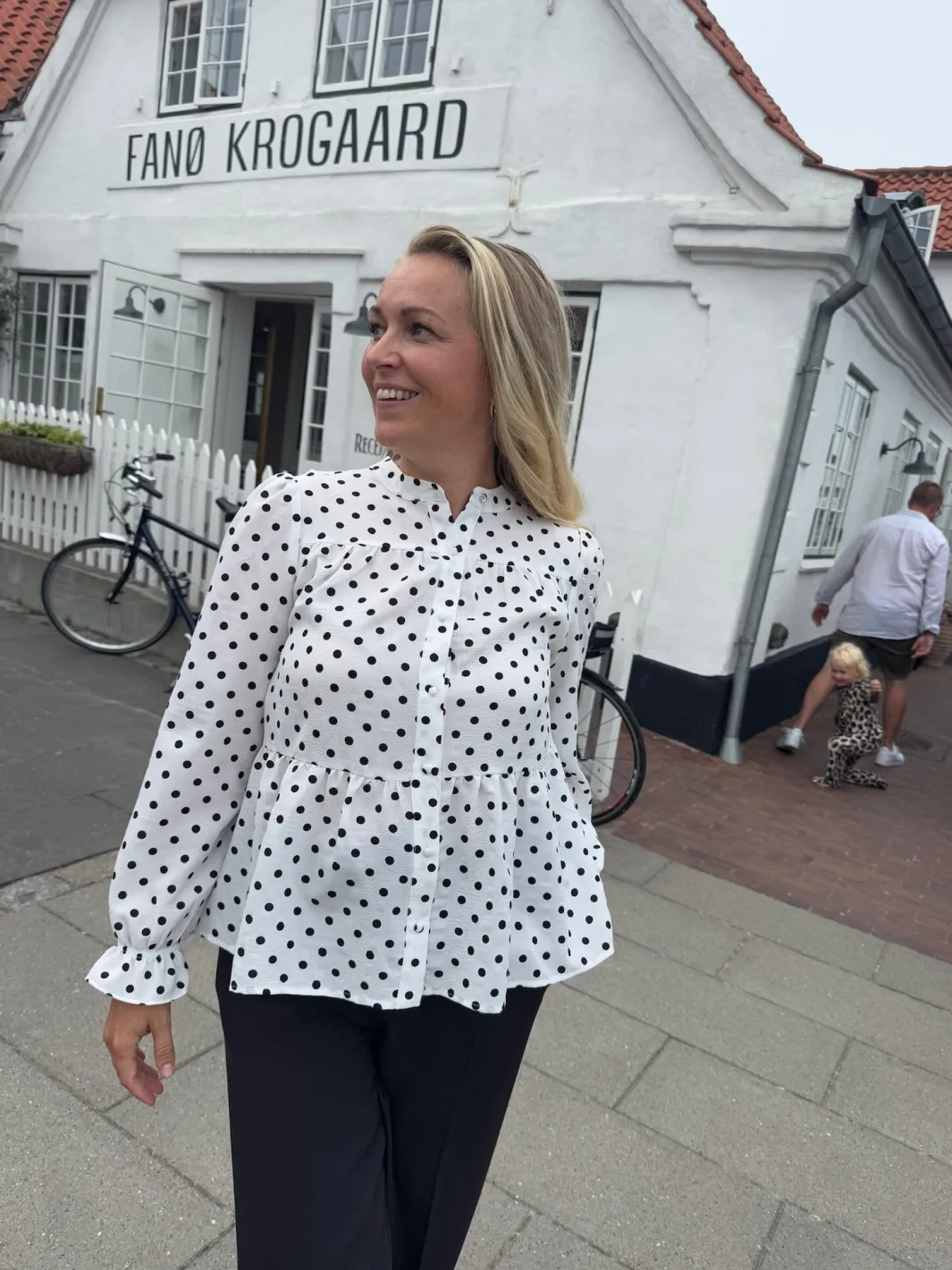 Discount Dot Blouse 127510B Bluser & Skjorter|Ammevenligt Tøj