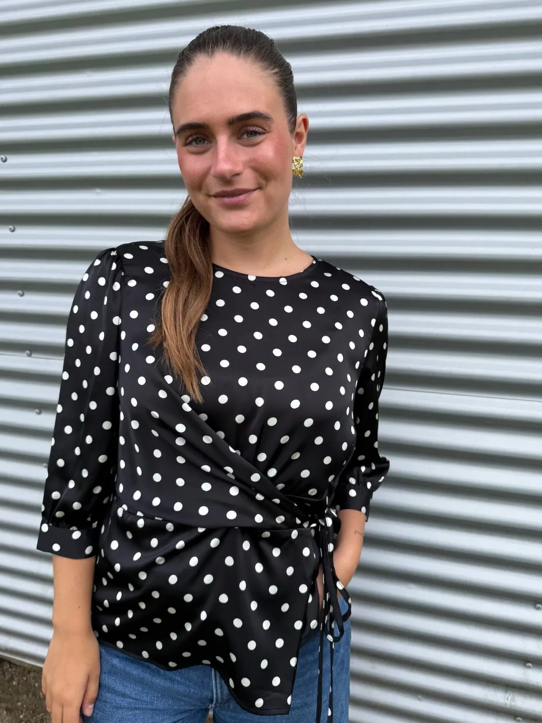 Dear Molly Bluser & Skjorter<Dot Top 155563C