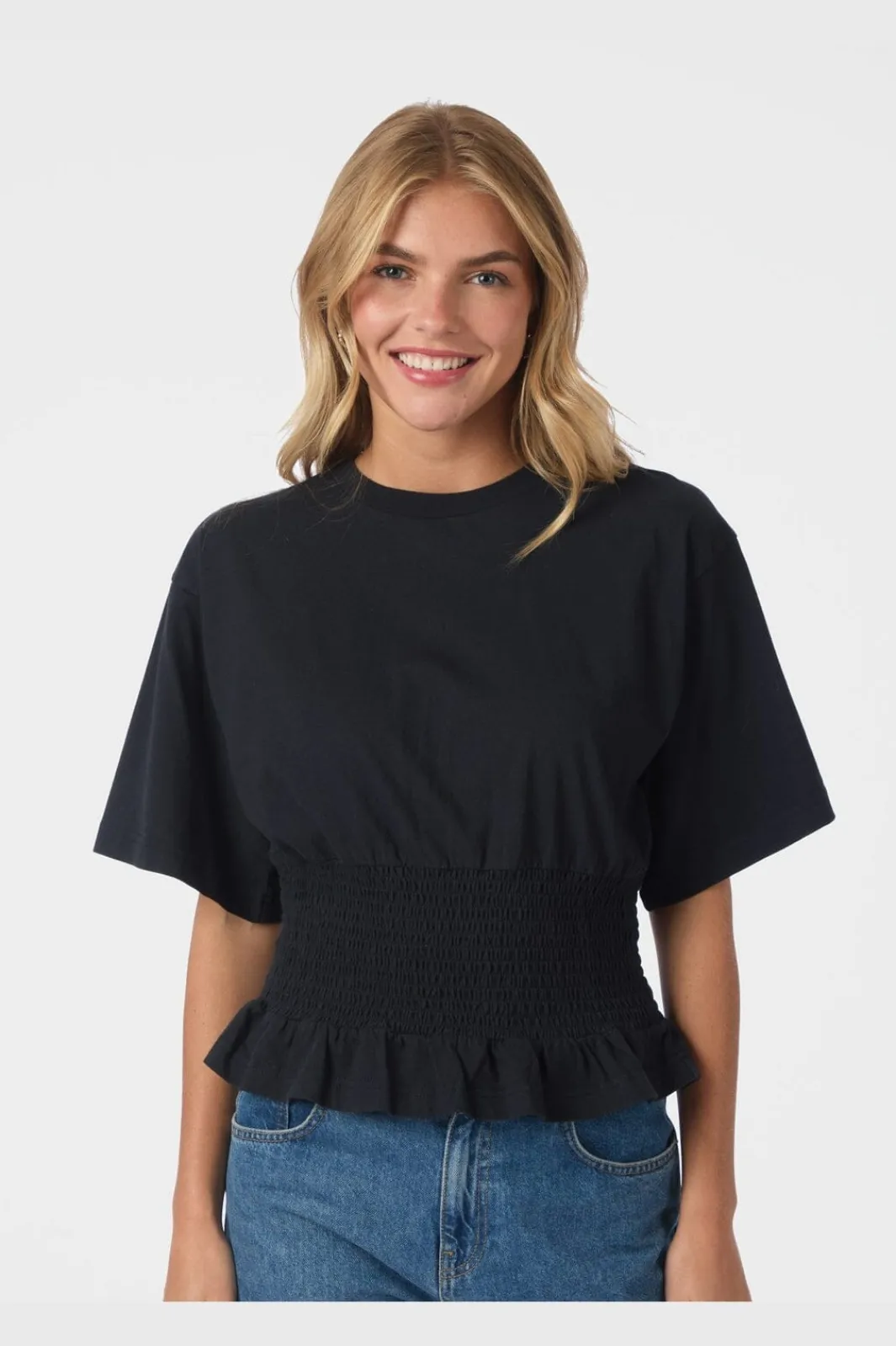 Neo Noir T-Shirts & Toppe<Dray Boxy Smock Tee 165720