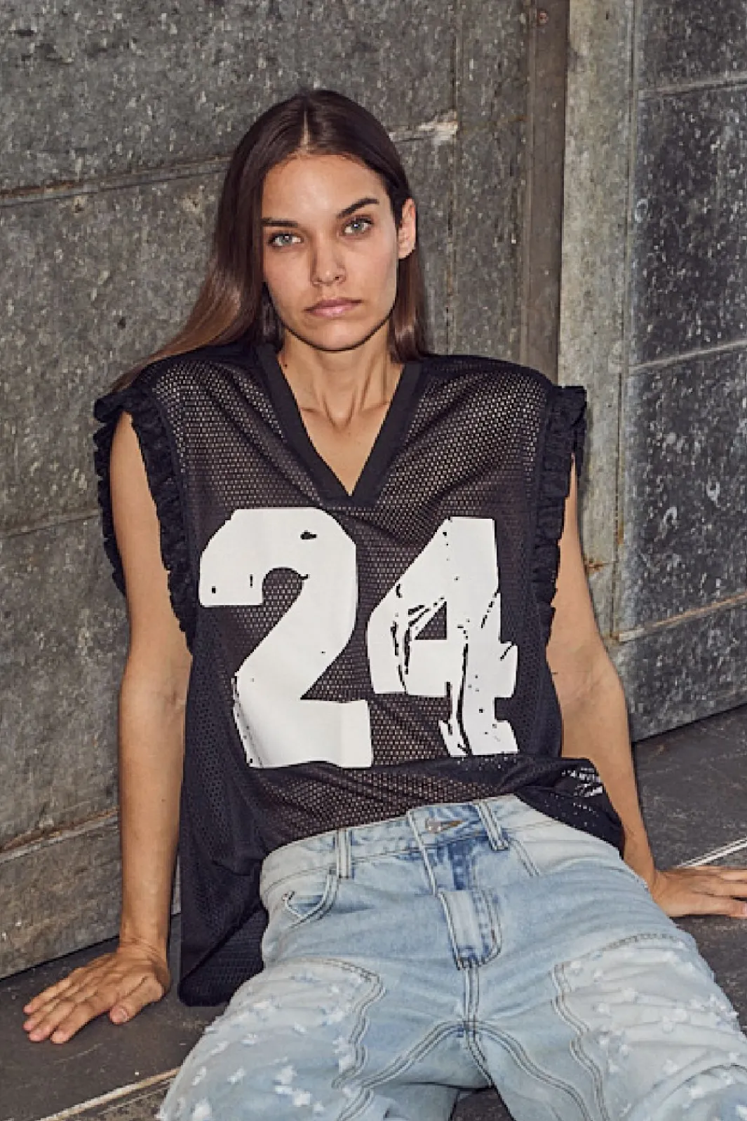 Outlet Drift Frill V-24 Top HL10306 T-Shirts & Toppe