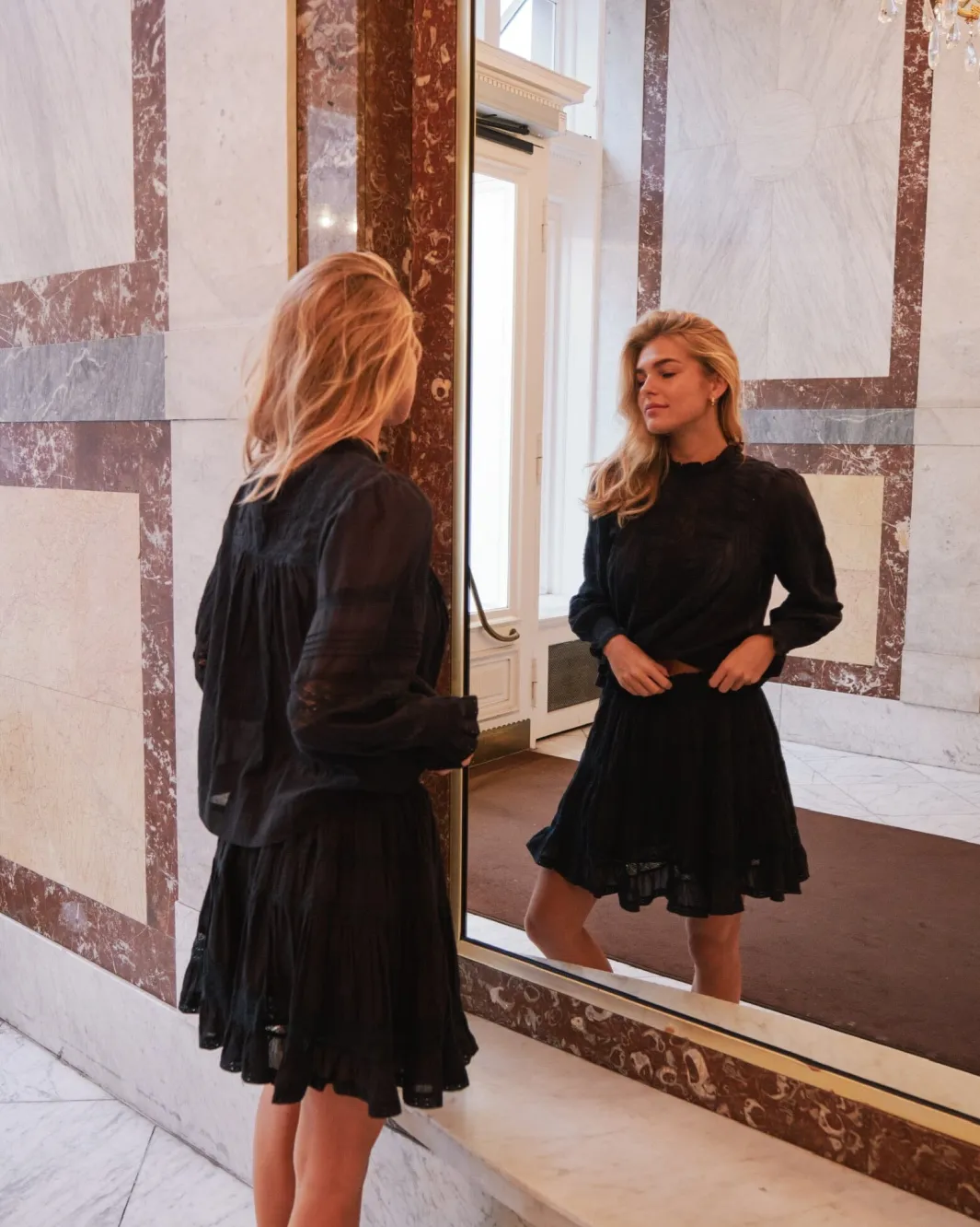 Neo Noir Bluser & Skjorter<Ebba S Voile Blouse 163142