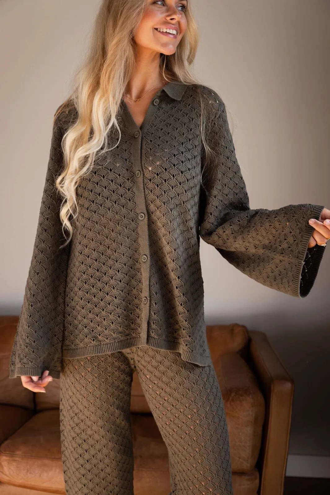 Molly&My x Julie Elgaard Sæt 🛍️|Bluser & Skjorter<Elina Knit Blouse 167102