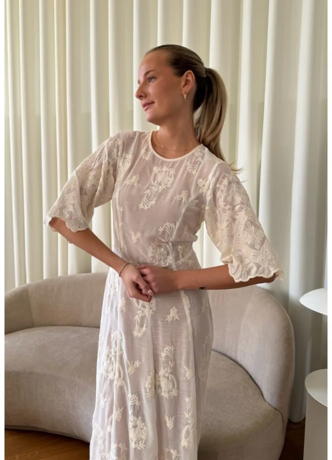 Best Ellinoric Lace Long Dress Kjoler