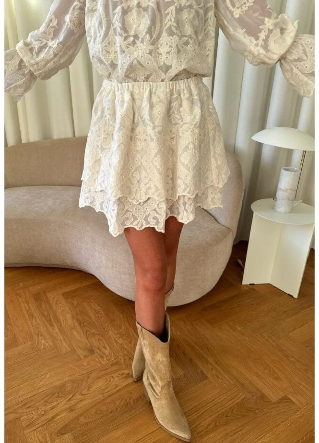 Online Ellinoric Lace Mini Skirt Nederdele