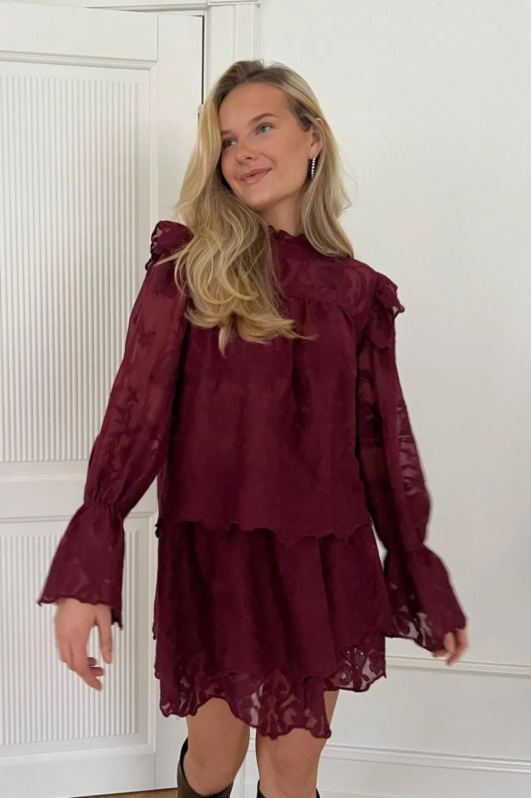 Discount Ellinoric Lace Mini Skirt 2576 Sæt 🛍️|Nederdele