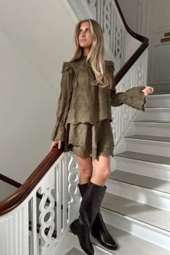 Discount Ellinoric Lace Mini Skirt 2576 Sæt 🛍️|Nederdele