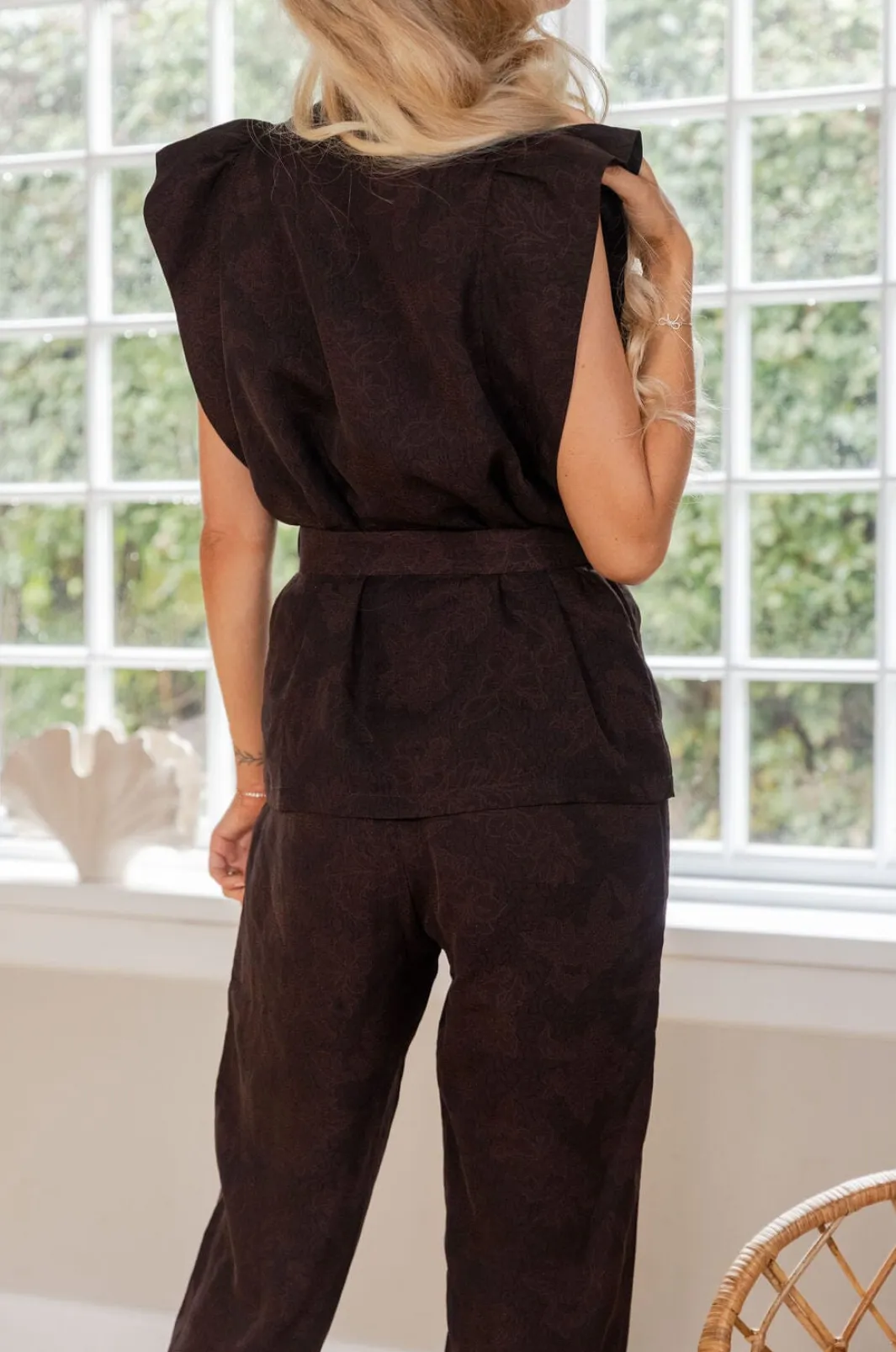Sale Elsa Jacquard Pants 167096 Sæt 🛍️|Bukser, Jeans & Leggings