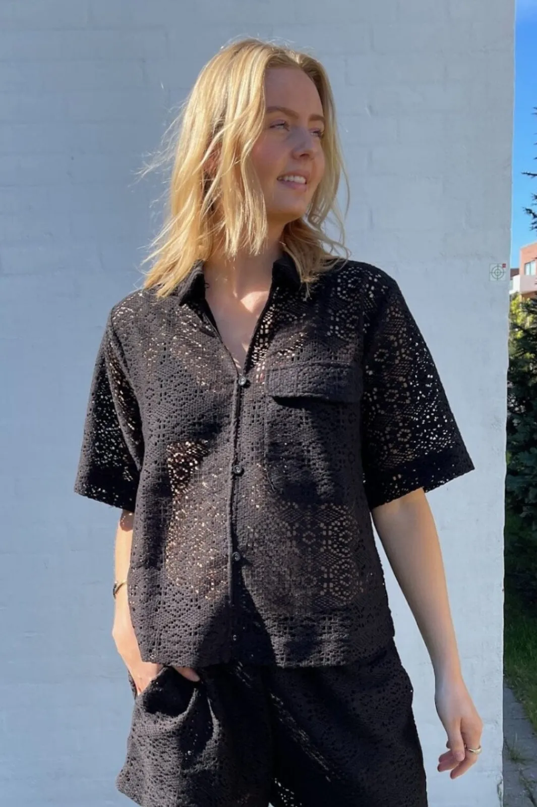 Hot Elsia-Sh.Ss 18972 Bluser & Skjorter|Ammevenligt Tøj
