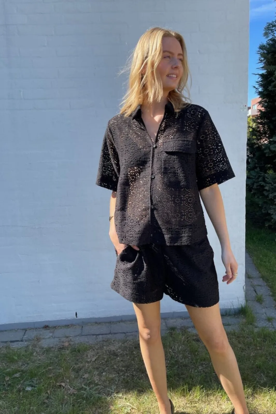 Hot Elsia-Sh.Ss 18972 Bluser & Skjorter|Ammevenligt Tøj