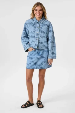 Neo Noir Sæt 🛍️|Overtøj & Jakker<Emilia Embrodiery Jacket 164790