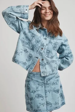 Neo Noir Sæt 🛍️|Overtøj & Jakker<Emilia Embrodiery Jacket 164790