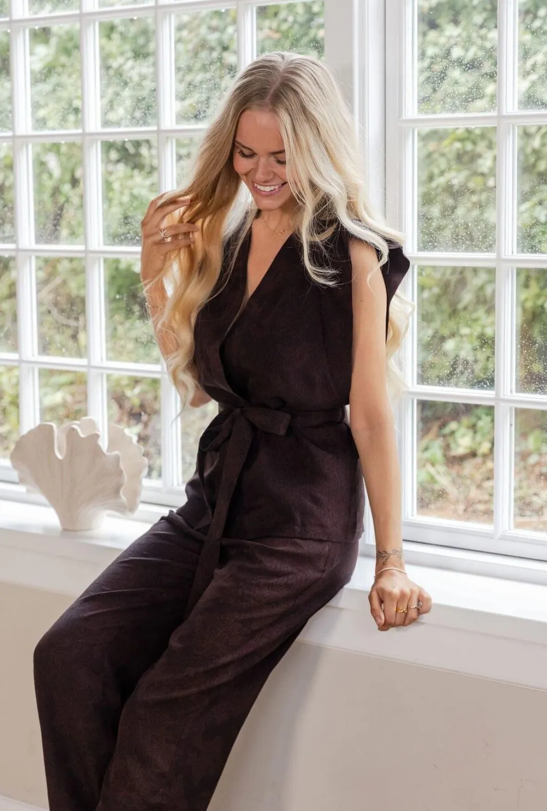 Molly&My x Julie Elgaard Sæt 🛍️|Overtøj & Jakker<Emma Jacquard Vest 167095