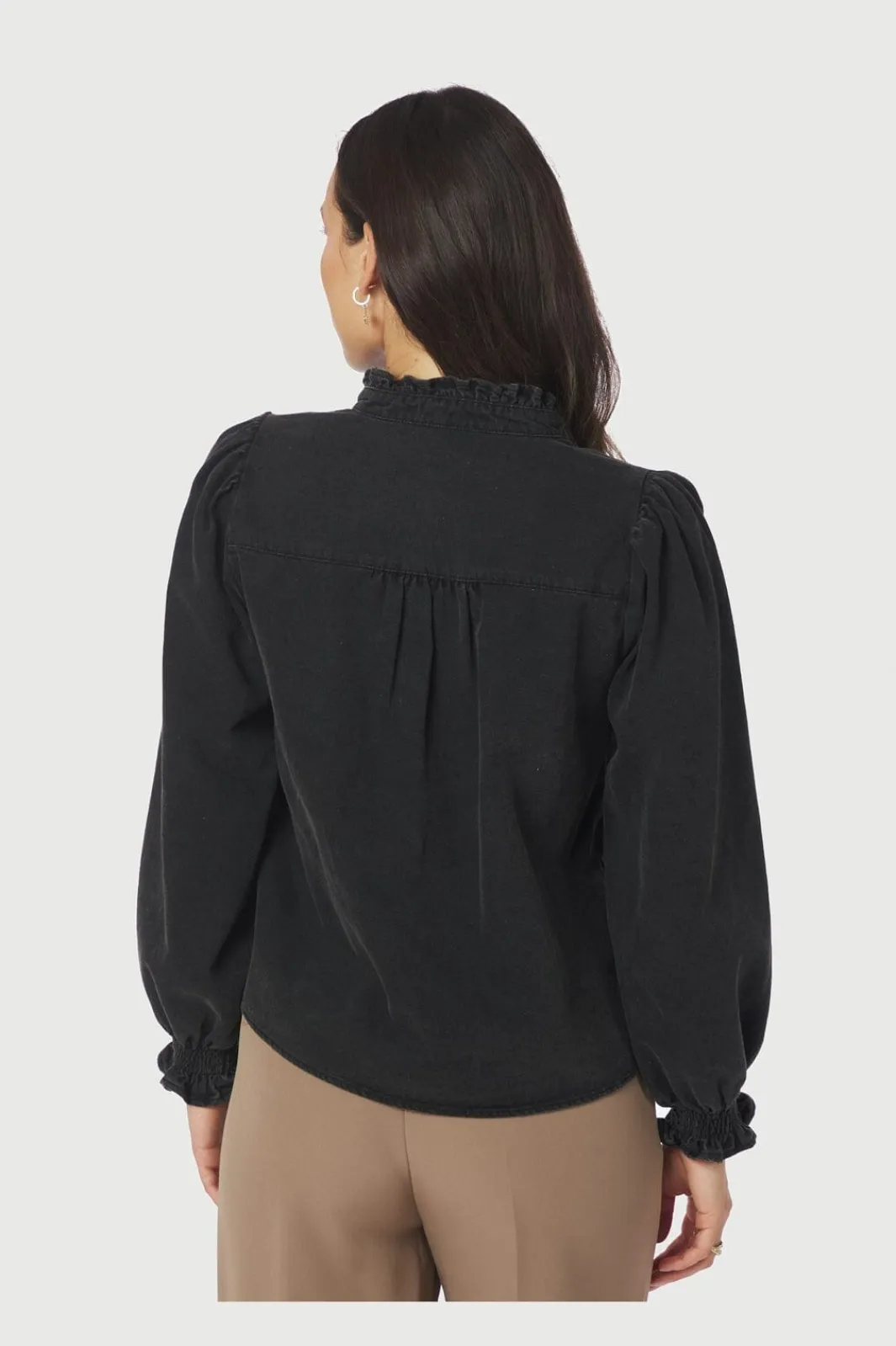 Discount Emmeline Denim Blouse 164434 Bluser & Skjorter