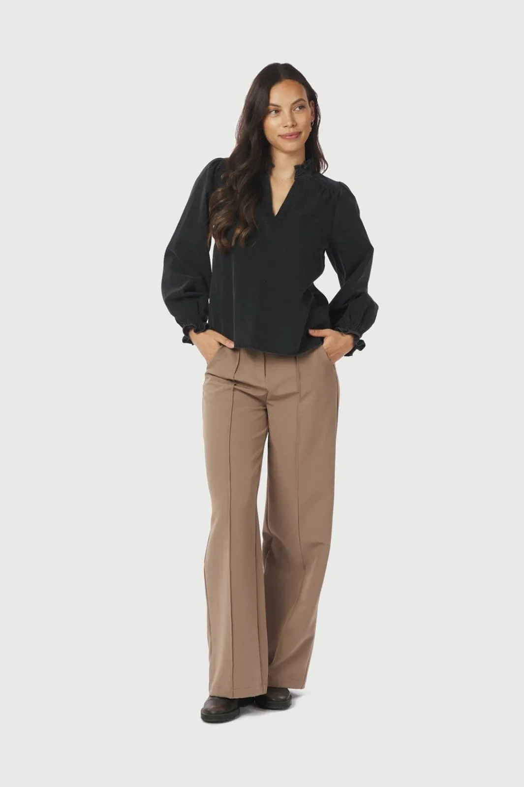 Discount Emmeline Denim Blouse 164434 Bluser & Skjorter