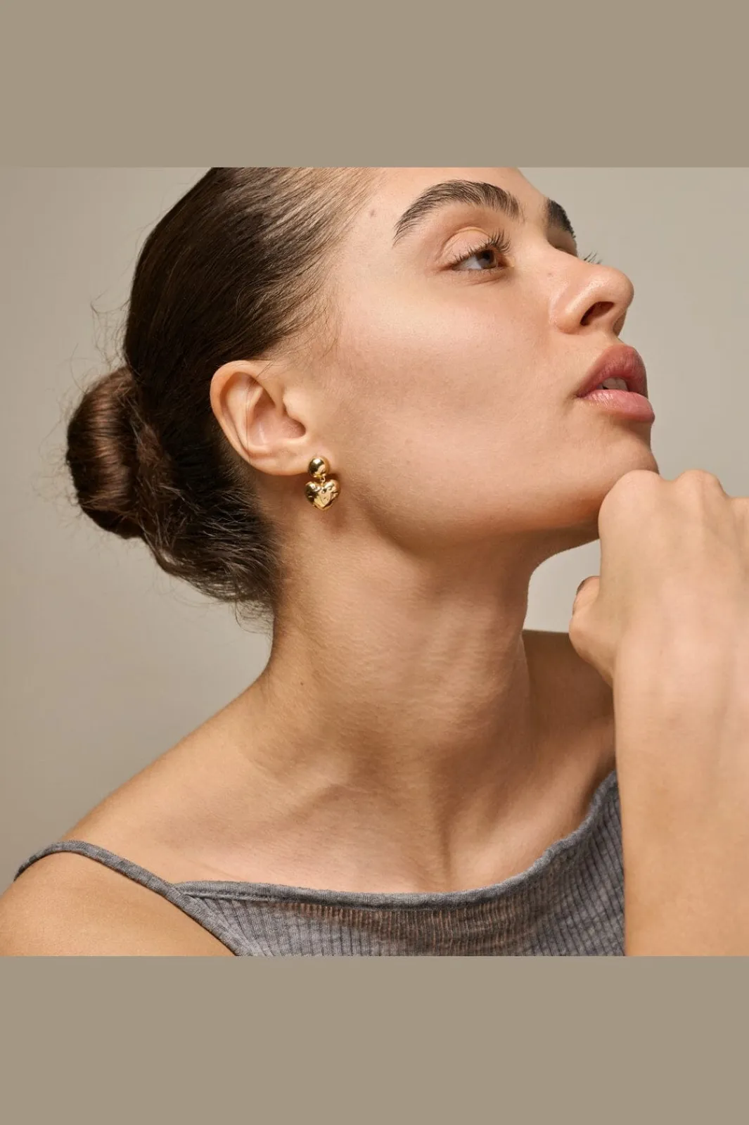 Best Enearrings, Poma Heart E444G Øreringe
