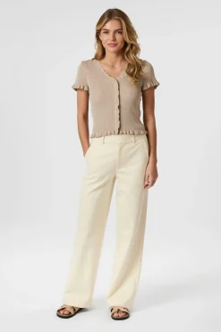 Discount Esla Frill Knit Tee 164432 Bluser & Skjorter|Strik