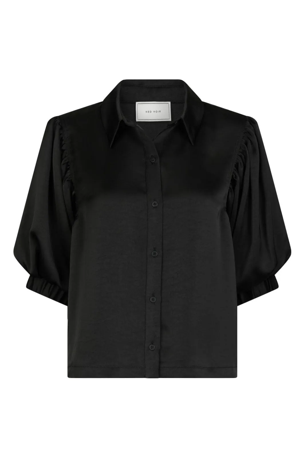 Neo Noir Bluser & Skjorter|Ammevenligt Tøj<Etta Heavy Sateen Shirt 167036