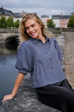 Neo Noir Bluser & Skjorter|Ammevenligt Tøj<Etta Stripe Shirt 166862
