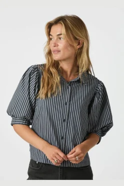 Neo Noir Bluser & Skjorter|Ammevenligt Tøj<Etta Stripe Shirt 166862