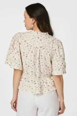 Neo Noir T-Shirts & Toppe<Evienne Floral Blush Top 626