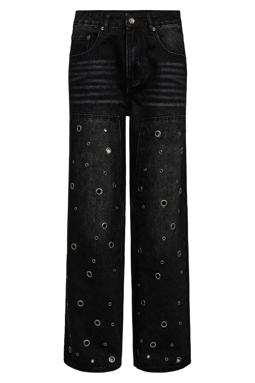 Discount Eyelet Patch Jeans HL10337 Bukser, Jeans & Leggings