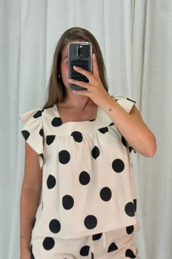 A-bee Sæt 🛍️|Bluser & Skjorter<Fanny Dot Shirt