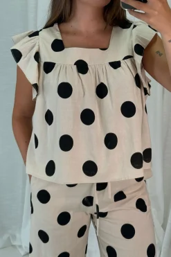 A-bee Sæt 🛍️|Bluser & Skjorter<Fanny Dot Shirt