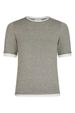 Neo Noir Strik|Bluser & Skjorter<Fauna Double Knit Tee 166372