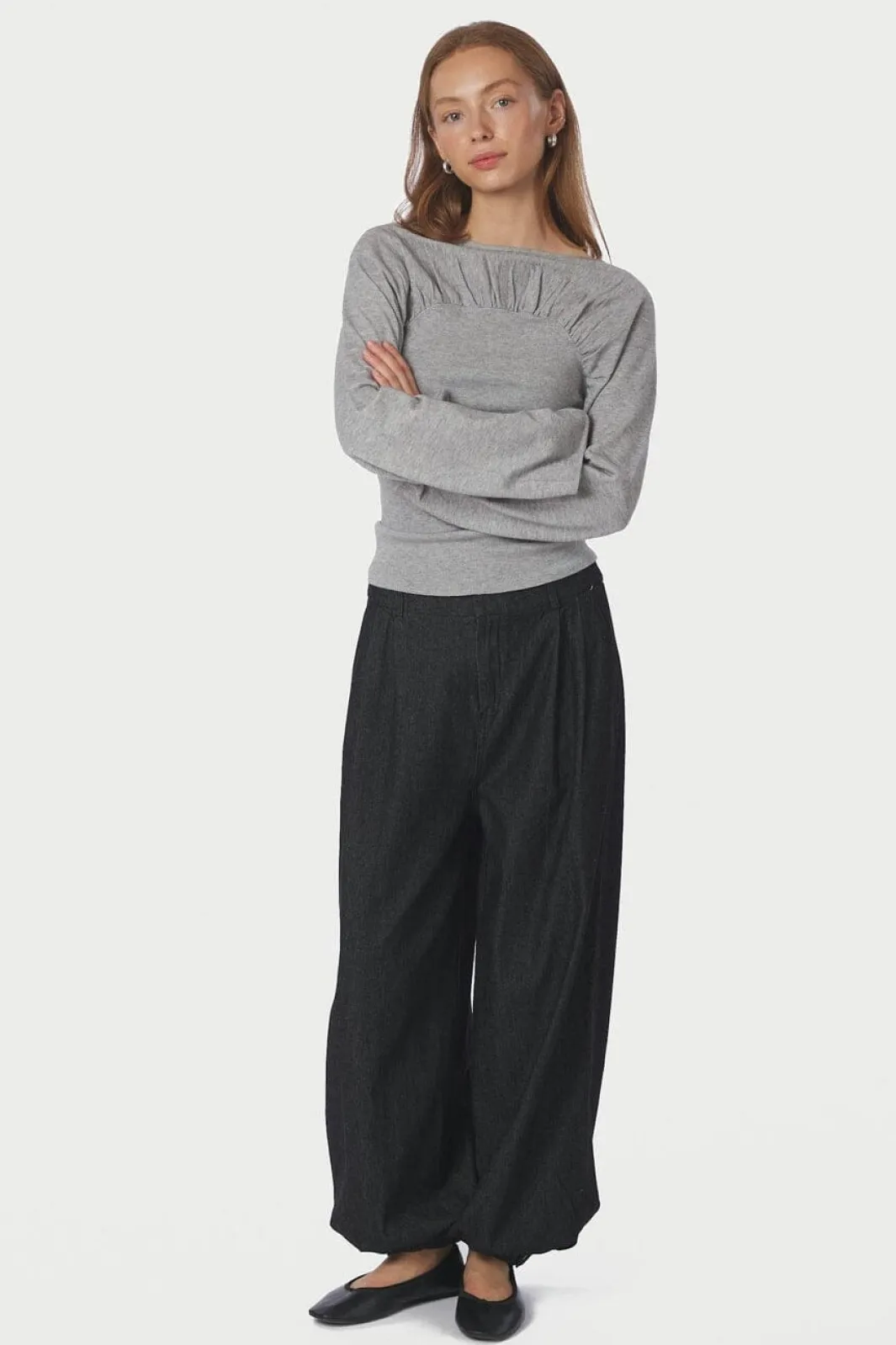 Fayla Denim Balloon Pants 167399 Bukser, Jeans & Leggings