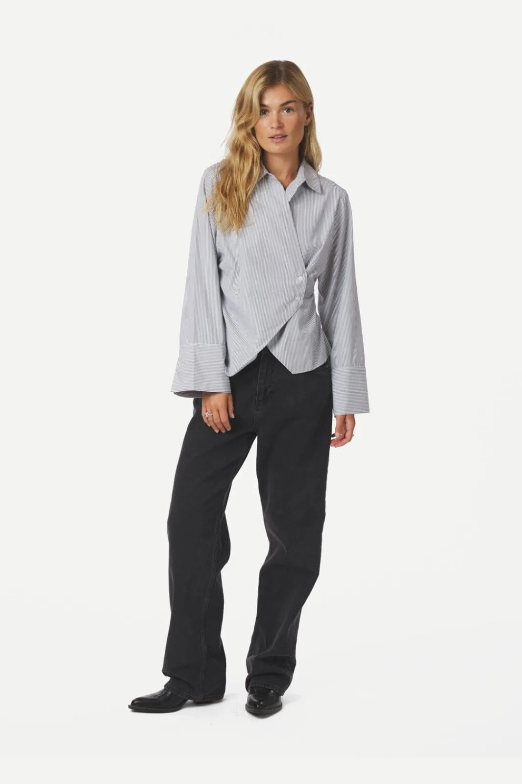 Neo Noir Bluser & Skjorter|Ammevenligt Tøj<Fenli Striped Shirt 165677